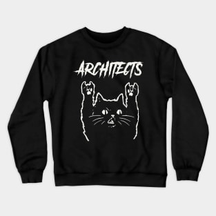 architects and the cat Crewneck Sweatshirt